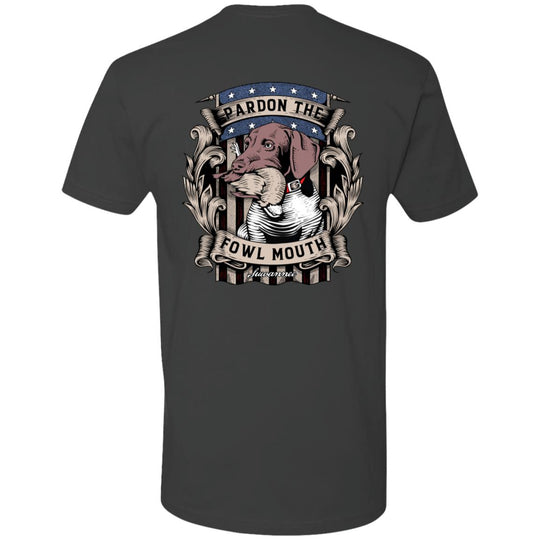 Pardon The Fowl Mouth™ Quail :: Mens SS Tshirt :: Fowl Language™